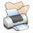 Folder beige printer Icon